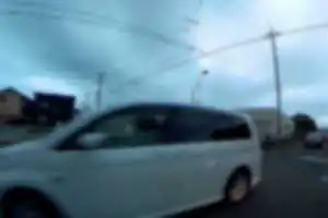 横断歩道を通行中の歩行者を進行を妨害。
ノーブレーキで対向車線へ逸脱し、歩行者へ恐怖を与える危険運転。