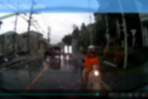 ホンダジョルノ（原付）車間がギリギリで後ろから迫ります。走行時も車間1m以内。停車時で30cm位　鶴ヶ島の関越病院辺りから日高市方面に出てきます。