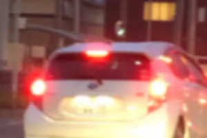 後ろに車間距離無し